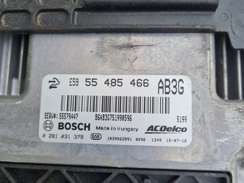 Calculator motor Opel Zafira C Astra J Insignia 55485466 AB3G A20DTE
