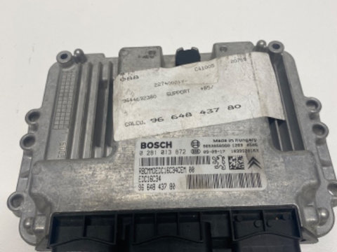 Calculator motor Peugeot 308 1.6HDI - 9664843780 / 0281013872