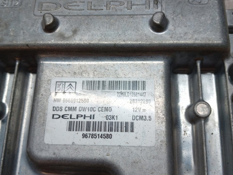 Calculator motor Peugeot 508 2012, 9666912580