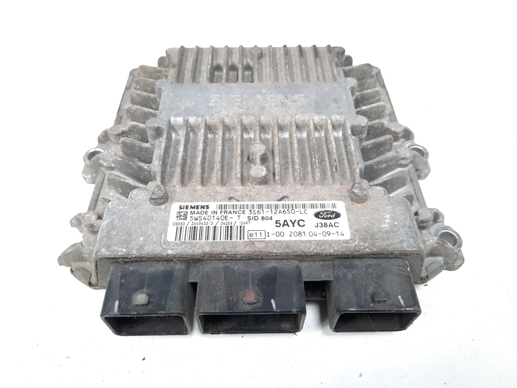 Calculator motor Siemens, cod 3S61-12A650-LC, Ford Fiesta 6, 1.4 TDCI, F6JA (id:538800)