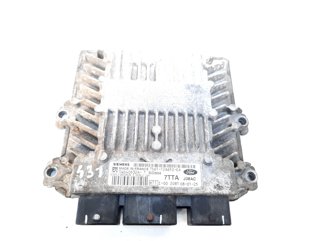 Calculator motor Siemens, cod 7S61-12A650-EA, 5WS40632A, Ford Fiesta 5, 1.4 TDCI, F6JB (id:549712)