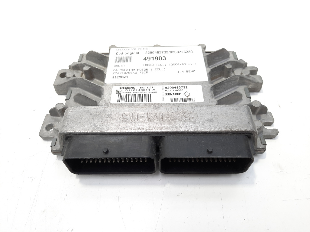 Calculator motor Siemens, cod 8200483732, 8200326380 , Dacia Logan (LS) 1.4 benz, K7J710 (id:491903)