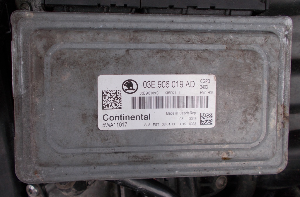 Calculator motor Skoda Fabia 1.2 12v, din 2009, cod motor CGP