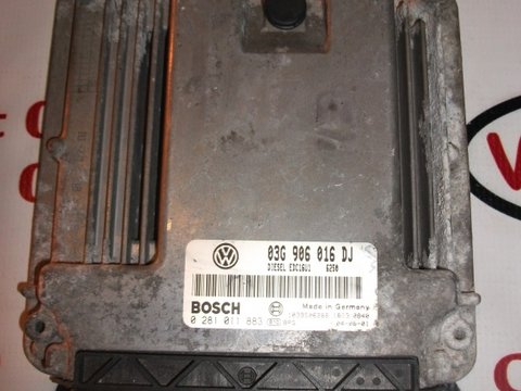 Calculator motor Skoda Octavia 2 1.9 Tdi, BJB, 03g906016DJ, 0281011883