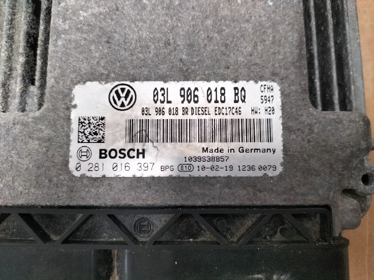 Calculator motor Skoda Yeti, 2011, 2.0 TDi, CFH, cod: 03L906018BQ