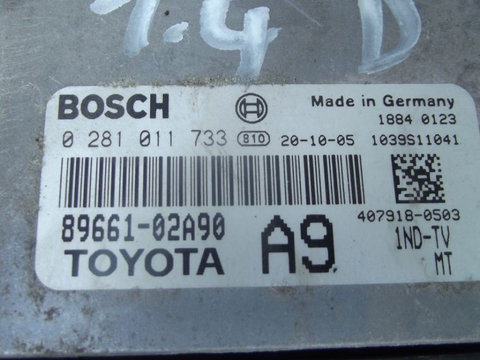 Calculator motor Toyota Corolla 1.4 diesel d4d tip 1nd ECU dezmembrez
