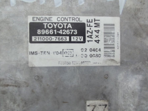 Calculator Motor Toyota Rav 4 2.0 benzina 2002-2006 ECU Rav 4 benzina