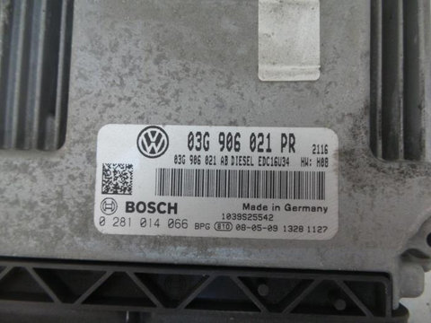 Calculator motor Volkswagen Golf V 2008 2.0 TDI Diesel Cod motor BMM 140CP