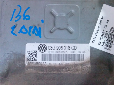 Calculator motor VOLKSWAGEN PASSAT B6 2005-2010