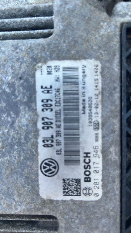 Calculator motor Volkswagen Passat CC 2.0 TDI CFG 03L907309AE 0281017946