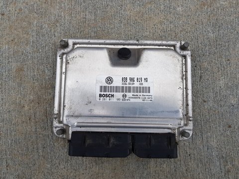 Calculator motor VW Bora, 1.9 tdi, AXR, 2003, cod 038906019MQ, 0281011109