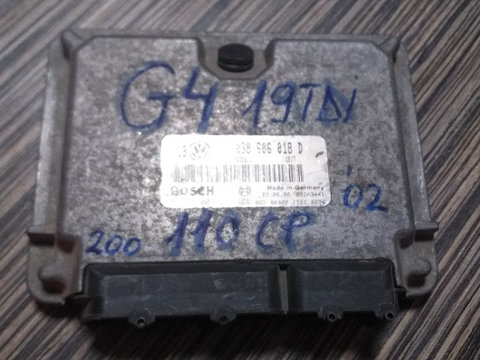 Calculator motor VW Golf 4 1.9 TDI 110 CP, an fabricatie 2002, cod. 038 906 018 D
