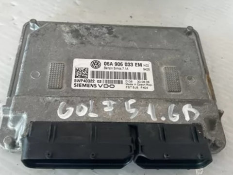 Calculator motor VW Golf 5 1.6 benzina cod: 06A906033