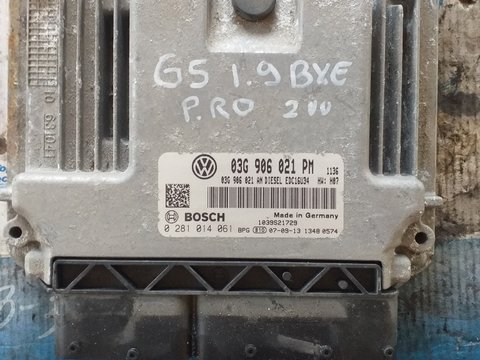 Calculator motor VW Golf 5 1.9 BXE cod produs:03G906021PM 0281014061