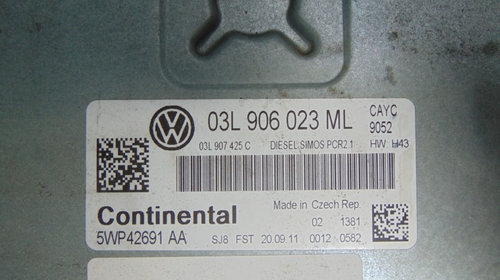CALCULATOR MOTOR VW GOLF-VI 03L 906 023 