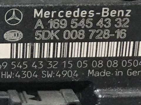 Calculator Parktronic MERCEDES-BENZ A-CLASS W169 A 160 CDI 169.006, 169.306 09.2004 ... 06.2012 1991 Motor Diesel