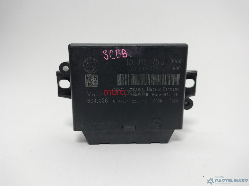 Calculator senzori de parcare Skoda Superb 3T 2.0 TDI combi 2009 2010 OEM 1Z0919475B