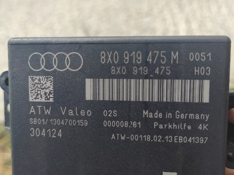 Calculator senzori parcare Audi A1 Q3,cod 8X0919475 M