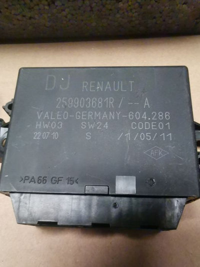 Calculator senzori parcare Renault megane 3