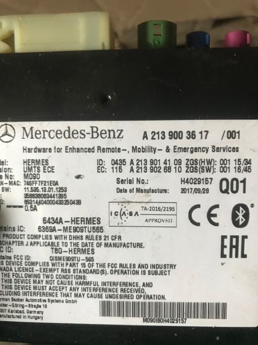 Calculator Telematic Mercedes CLA