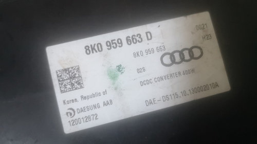 Calculator tensiune Audi A6 4G C7 cod 8K