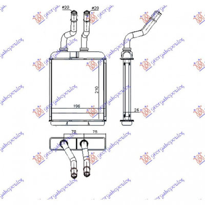 Calorifer Caldura - Alfa Romeo 147 2000 , 46799655