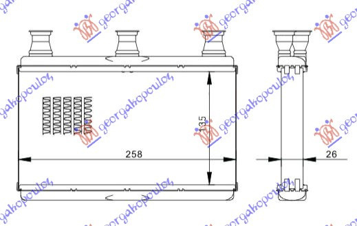 Calorifer Caldura - Bmw Series 5 (E60/61) 2003 , 64116933922