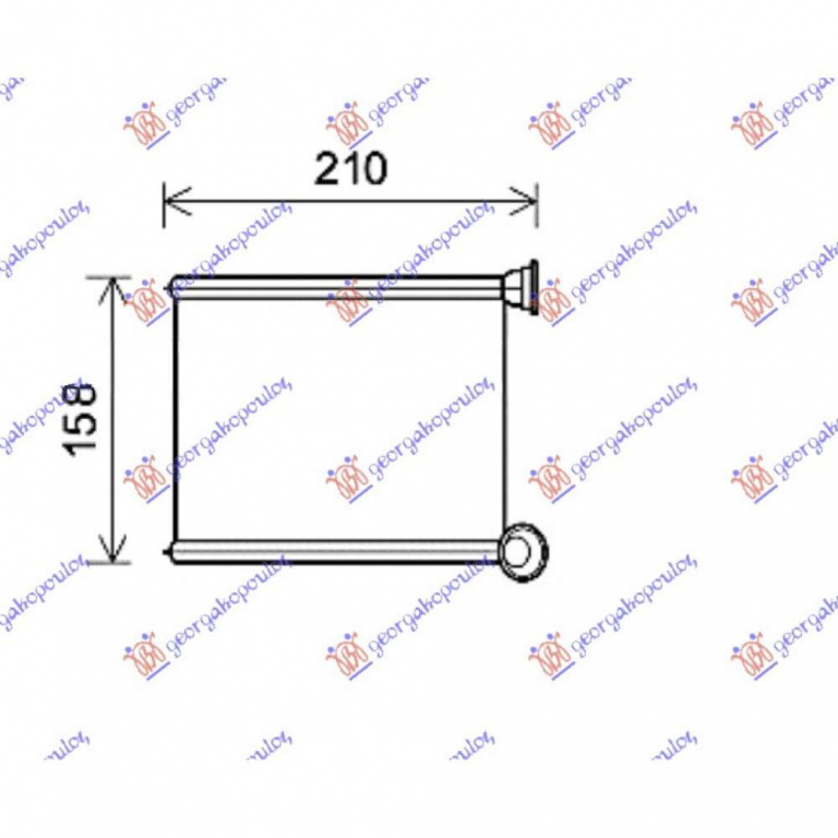 Calorifer Caldura - Dacia Logan-Mcv 2008 , 6001547484