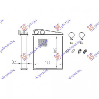 Calorifer Caldura - Mercedes B Class (W245) 2008 ,