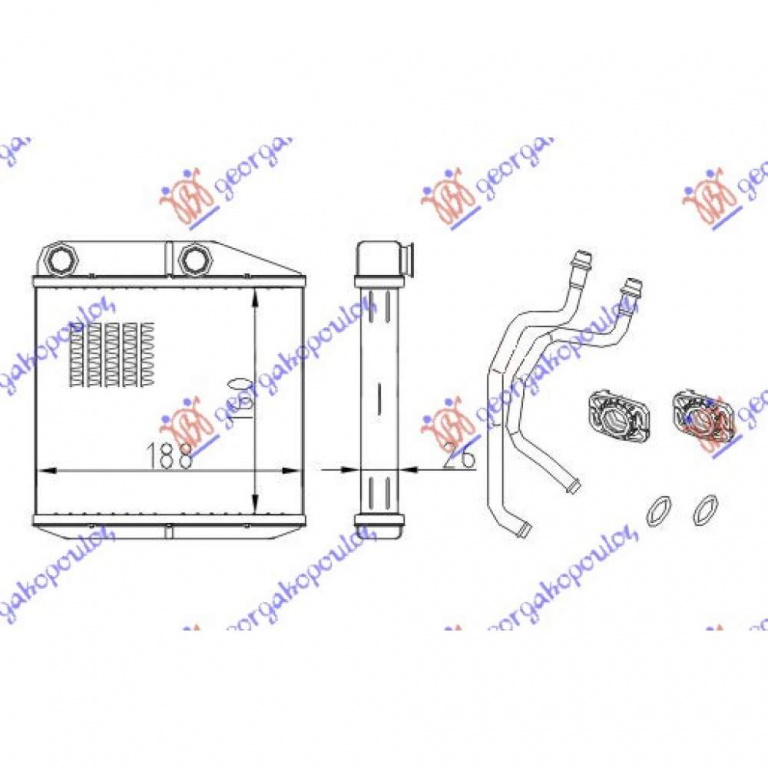 Calorifer caldura pentru OPEL CORSA E 2015 , 55702423