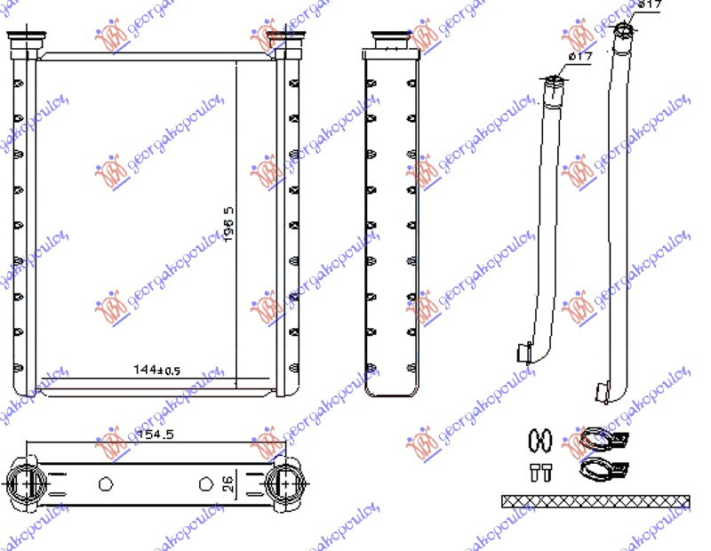 Calorifer Caldura - Toyota Yaris 2005 , 8710752060