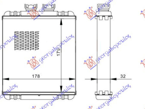 Calorifer habitaclu +/-AC B AUDI A2 00-05 Cod 8Z0819030