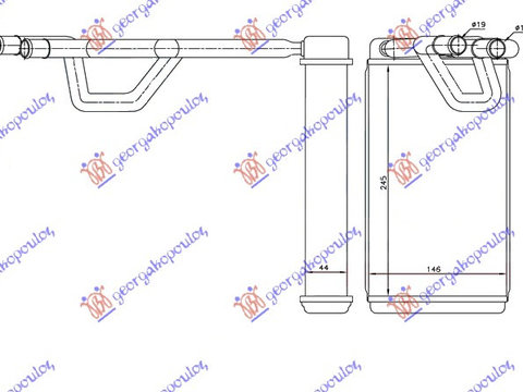 Calorifer habitaclu B +/-AC NISSAN MURANO 03-14 NISSAN P/U (D40) NAVARA 2WD-4WD 05-10