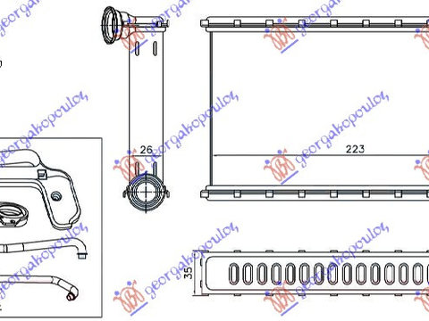 Calorifer habitaclu CITROEN C1 14- PEUGEOT 108 14- TOYOTA AYGO 14-18 Cod 1611283980