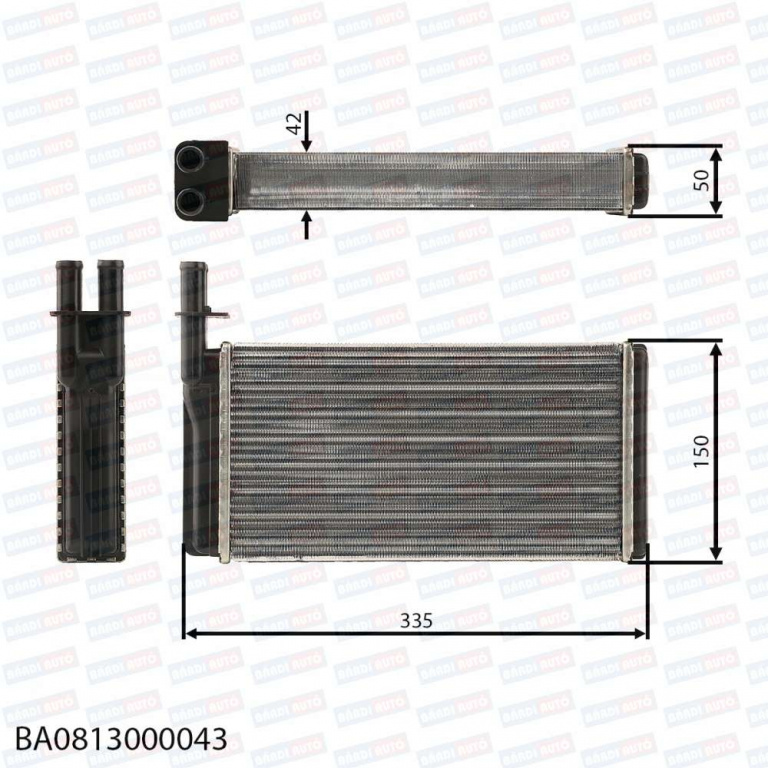 Calorifer incalzire habitaclu BA08130000