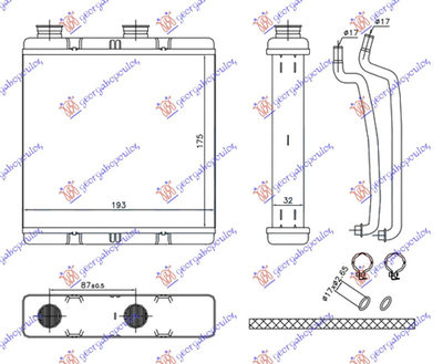 CALORIFER INCALZIRE HABITACLU (BR) (175x185x26) - 