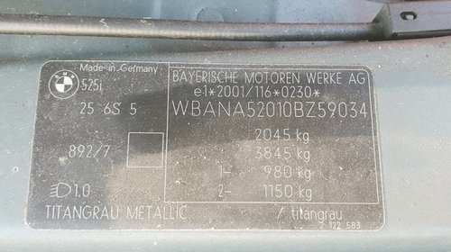 Calorifer radiator caldura BMW E60 2003 