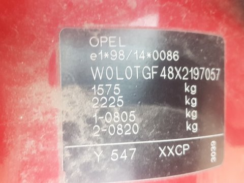 Calorifer radiator caldura Opel Astra G 2002 Hatchback 1.2 i