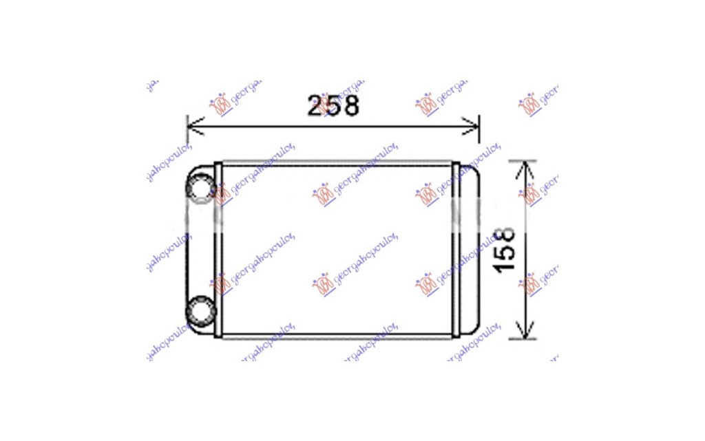 Calorifer Radiator caldura Opel Astra J 2013-2016 NOU 13287939 1618297 (205x155x32)