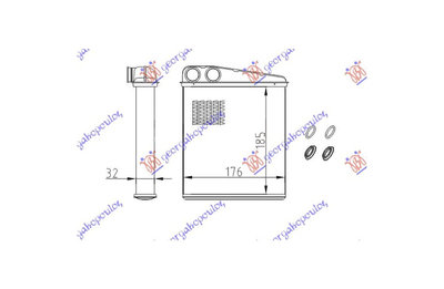 Calorifer Radiator incalzire habitaclu VW Jetta 20