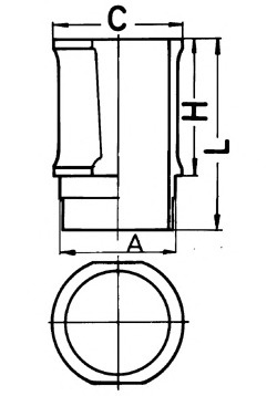 Camasa cilindru 89301110 KOLBENSCHMIDT pentru CitroEn Visa CitroEn Bx CitroEn Zx CitroEn Xantia Peugeot 205 Peugeot 305 Peugeot 309 Peugeot 405 Peugeot 306 Peugeot 406 Peugeot Expert Peugeot 806