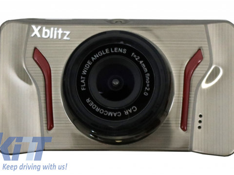 Camera auto DVR Xblitz Ghost, Full HD, Unghi Vizionare 120 Grade, Gri