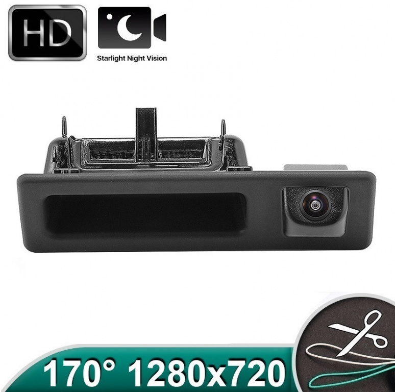 Camera marsarier HD, unghi 170 grade, cu StarLight Night Vision pentru BMW F10, F15, F16, F30, F31, F32, F34, F36, F25, F26, F48 - FA942