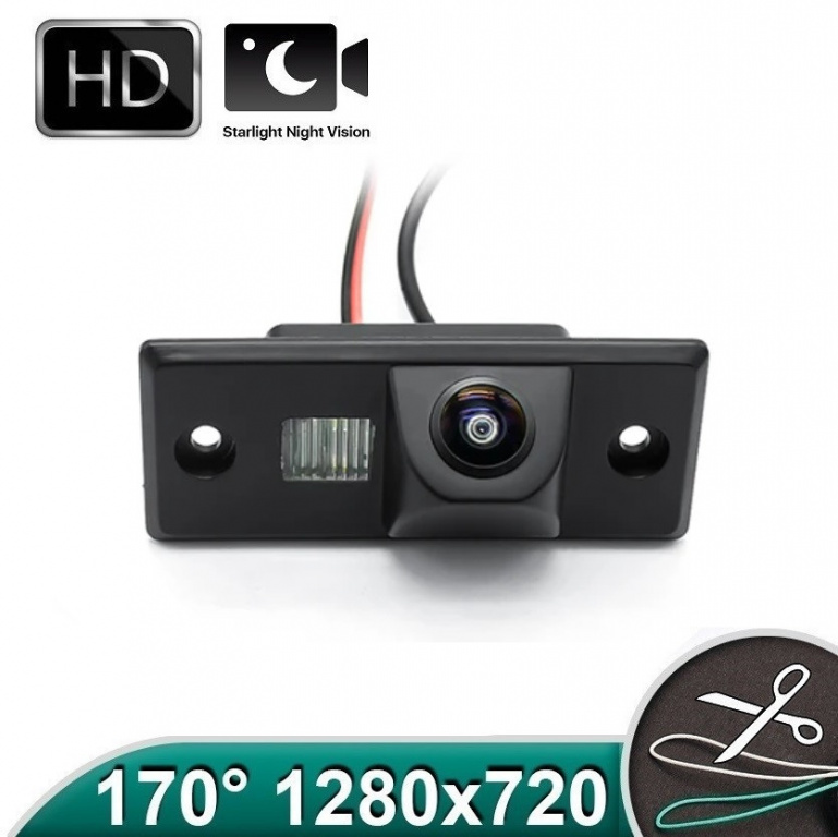 Camera marsarier HD, unghi 170 grade cu StarLight Night Vision pentru VW Golf 4, VW Golf 5, VW Passat B5.5, Touareg, Tiguan, Bora - FA915