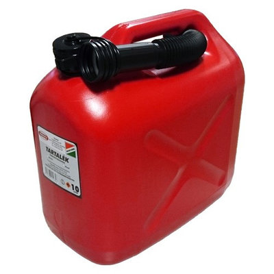 Canistra combustibil din plastic rosu - 10l 300353