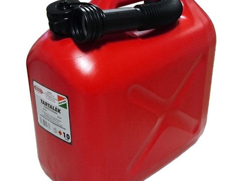 Canistra combustibil din plastic rosu - 10l 300353