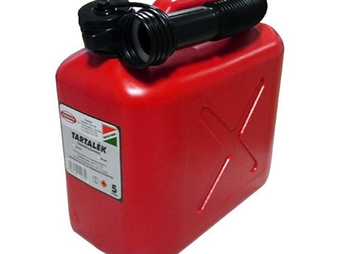 Canistra combustibil din plastic rosu - 5l 30110809