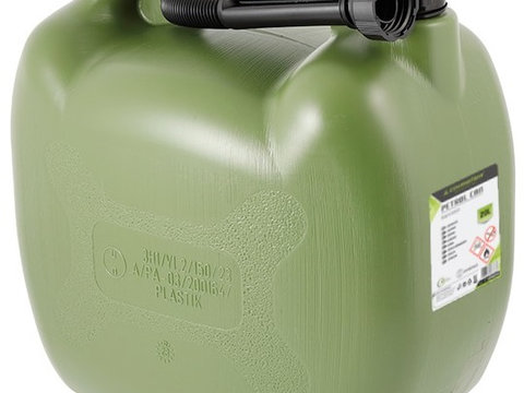 Canistra Combustibil Plastic Oval Carmotion Verde Kaki 20L 63582KH