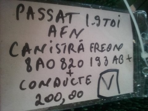 Canistra freon 8A0820193AB+conducta VW Passat 1.9 tdi AFN