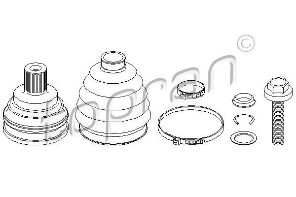 Cap planetara 110 804 TOPRAN pentru Seat Leon Vw Touran Skoda Octavia Vw Jetta Vw Vento Audi A3 Vw Golf Skoda Laura Vw Beetle Vw Novo Vw Rabbit Vw Caddy Seat Altea Seat Toledo Vw Passat Vw Eos